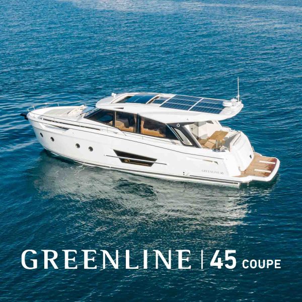 Discover the Greenline 45 Coupe: Innovative, luxurious, and eco-conscious. Unparalleled comfort, solar-powered, fully customizable. Get on the water today!